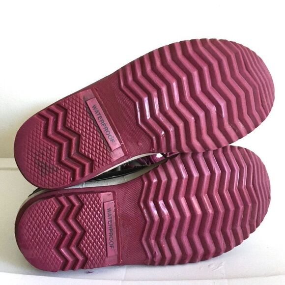 SOREL Joan Of Arctic Knit Lace Up Winter Snow Boots Purple Grey 6 - Picture 7 of 8